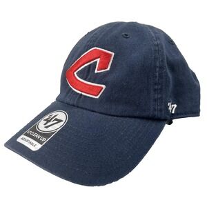 Cleveland Guardians Hat 47 Brand Strap Back MLB Clean Up Dad Hat NEW